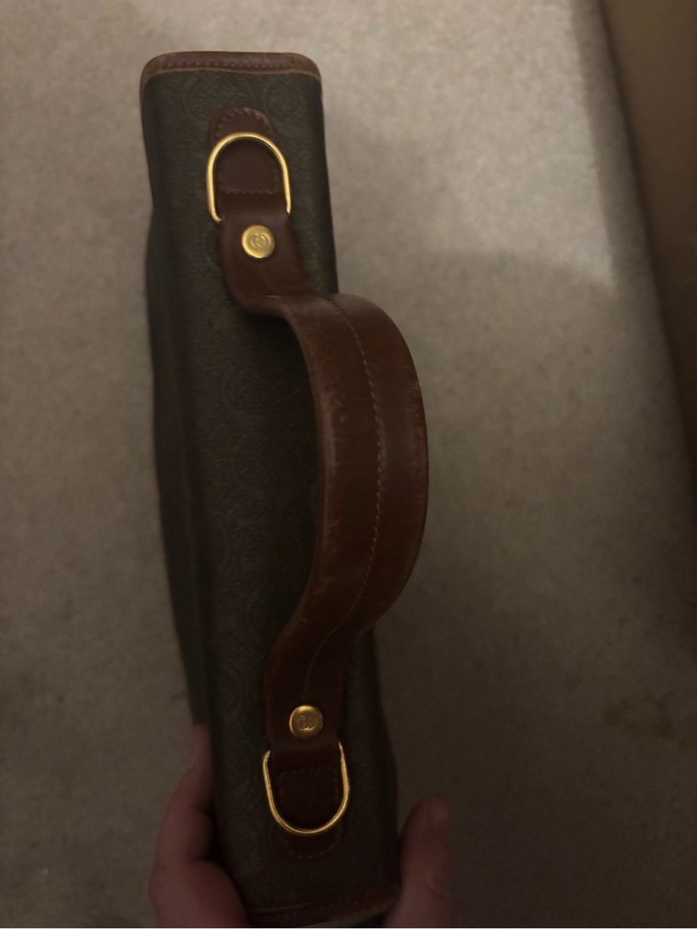 Gucci Monogram Vintage Top Handle Handbag - Picture 4 of 6